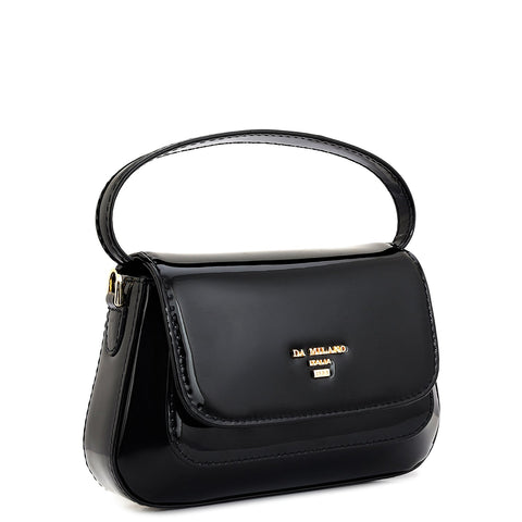 Small Patent Leather Sling - Black