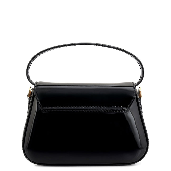 Small Patent Leather Sling - Black