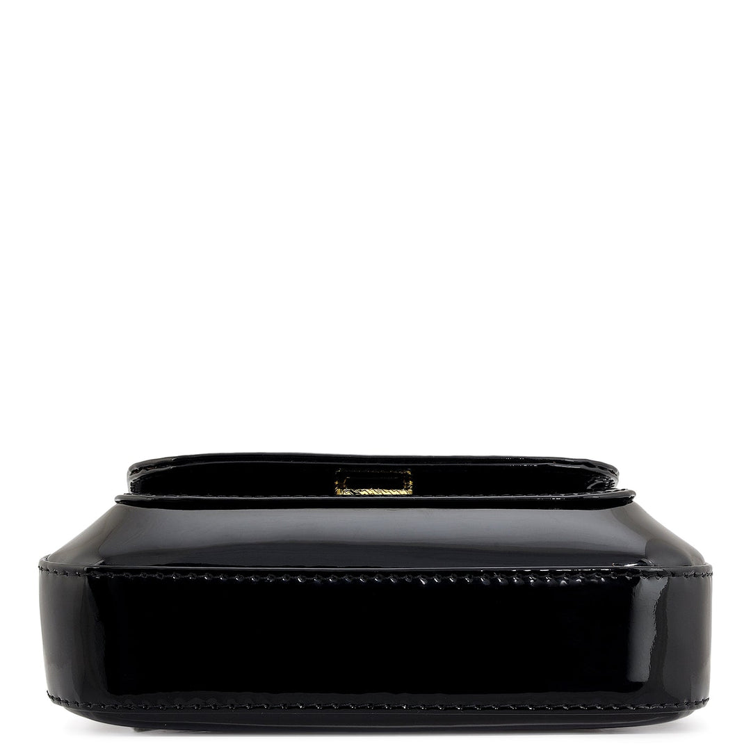 Small Patent Leather Sling - Black