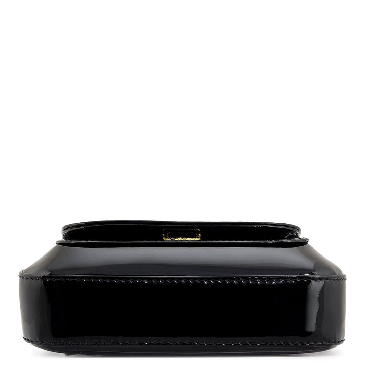 Small Patent Leather Sling - Black
