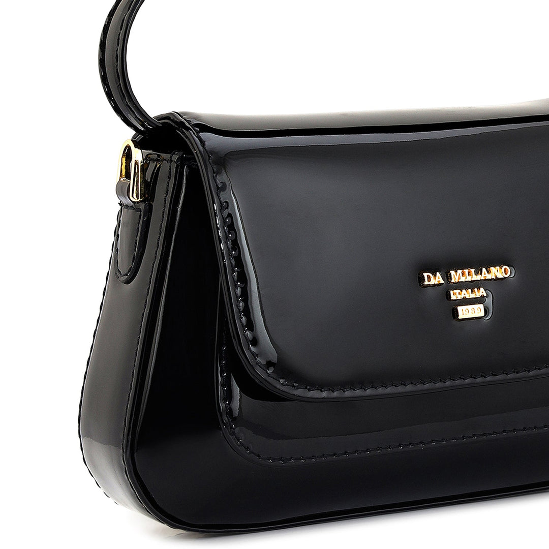 Small Patent Leather Sling - Black