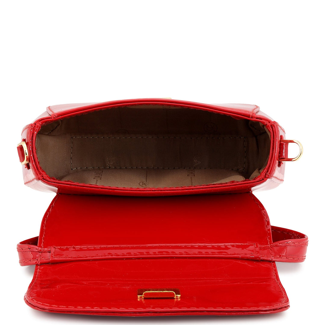 Small Patent Leather Sling - Red