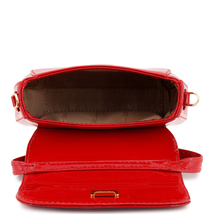 Small Patent Leather Sling - Red