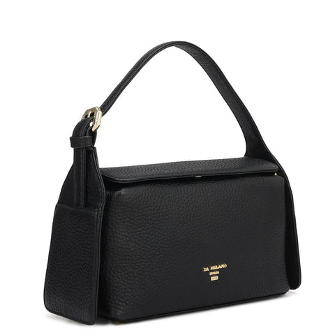 Small Wax Leather Sling - Black