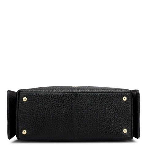 Small Wax Leather Sling - Black