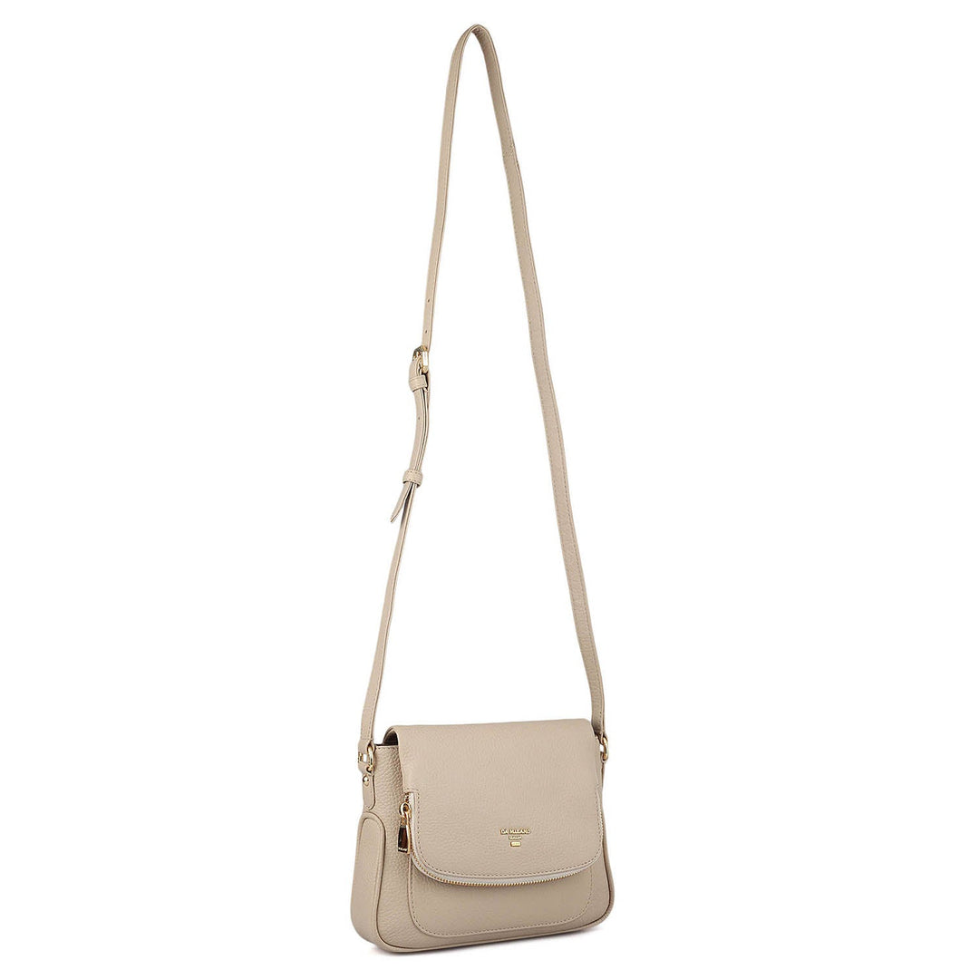 Small Wax Leather Sling - Dove