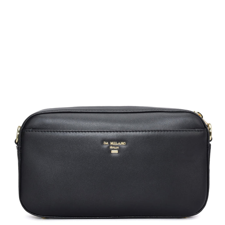 Mini Plain Leather Sling - Black