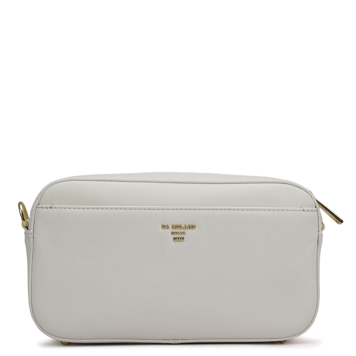 Mini Plain Leather Sling - Snow