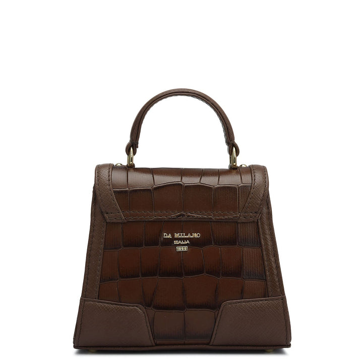 Small Croco Franzy Leather Sling - Date