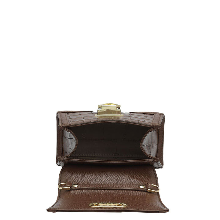 Small Croco Franzy Leather Sling - Date