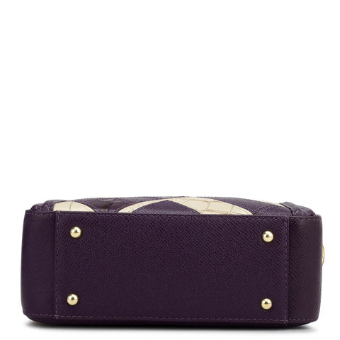 Mini Mosaic Franzy Leather Sling - Grapevine & Frost