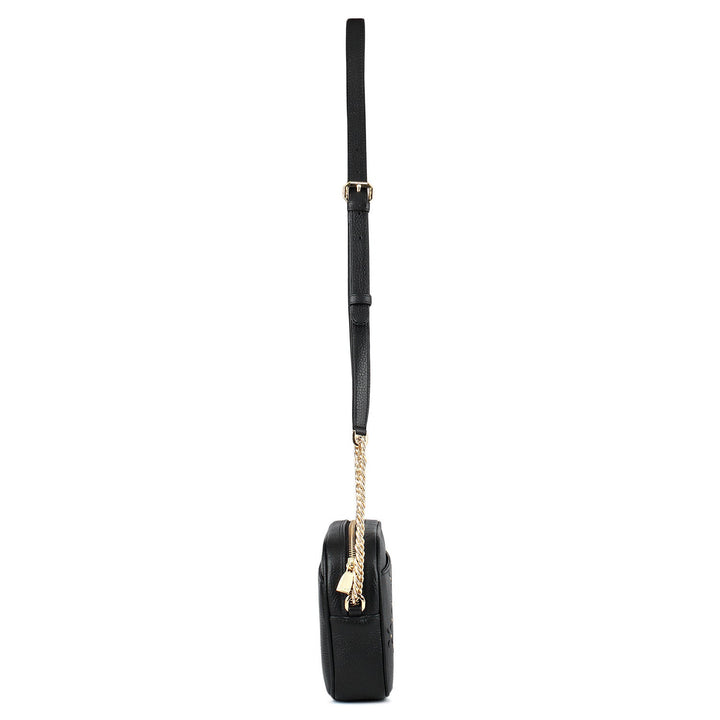 Serena Wax Leather Sling - Black