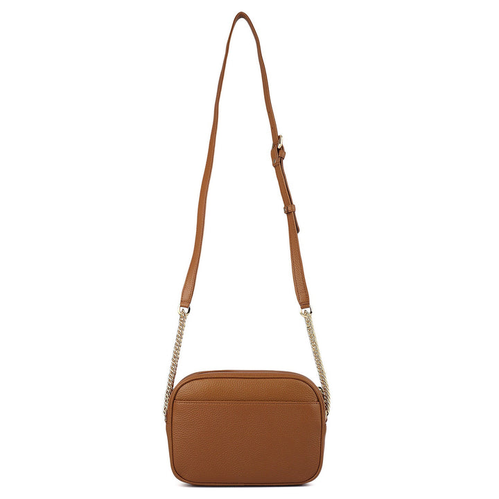 Serena Wax Leather Sling - Caramel