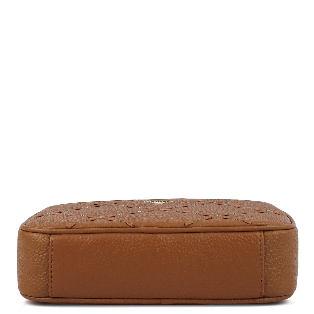 Serena Wax Leather Sling - Caramel