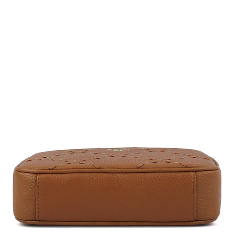 Serena Wax Leather Sling - Caramel