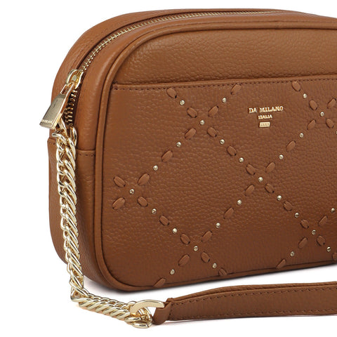 Serena Wax Leather Sling - Caramel