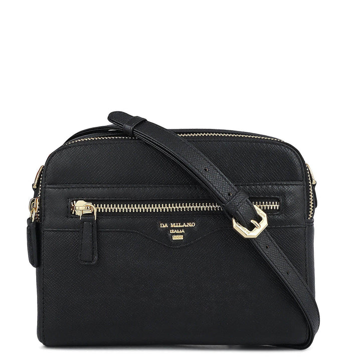 Small Franzy Leather Sling - Black