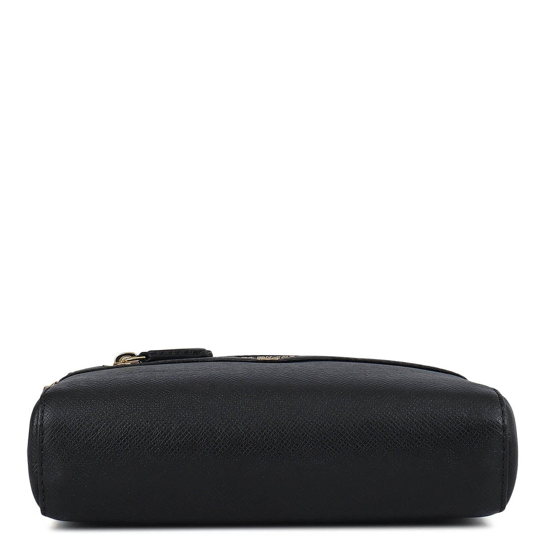 Small Franzy Leather Sling - Black