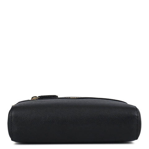 Small Franzy Leather Sling - Black