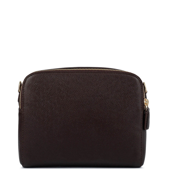 Small Franzy Leather Sling - Chocolate