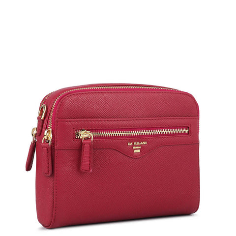 Small Franzy Leather Sling - Plumberry