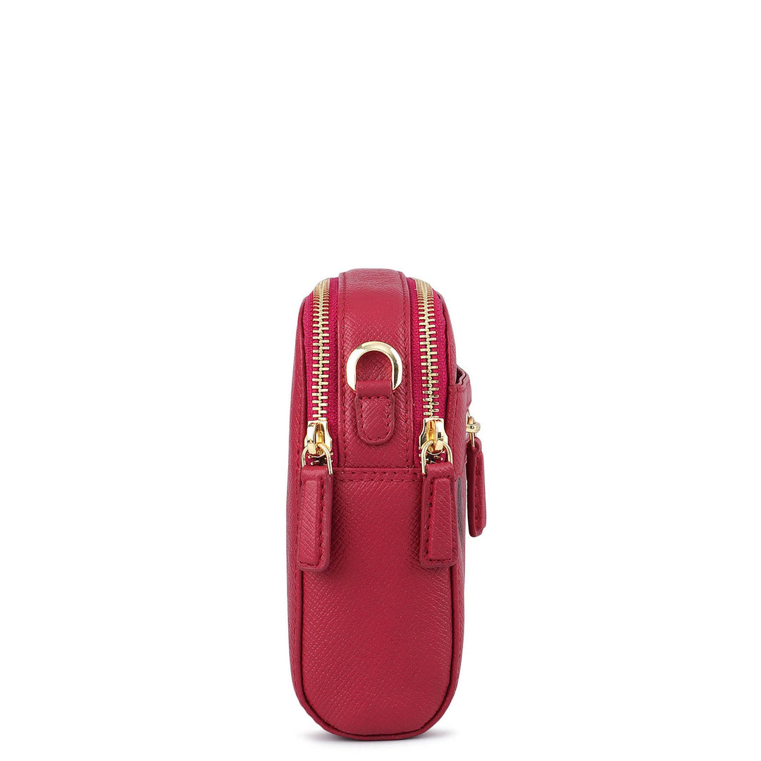 Small Franzy Leather Sling - Plumberry