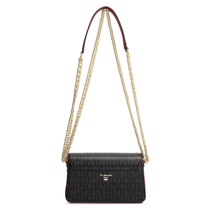 Small Monogram Plain Leather Sling - Black