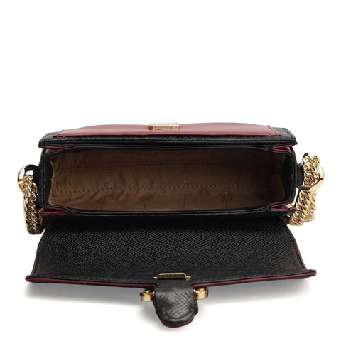 Small Monogram Plain Leather Sling - Black