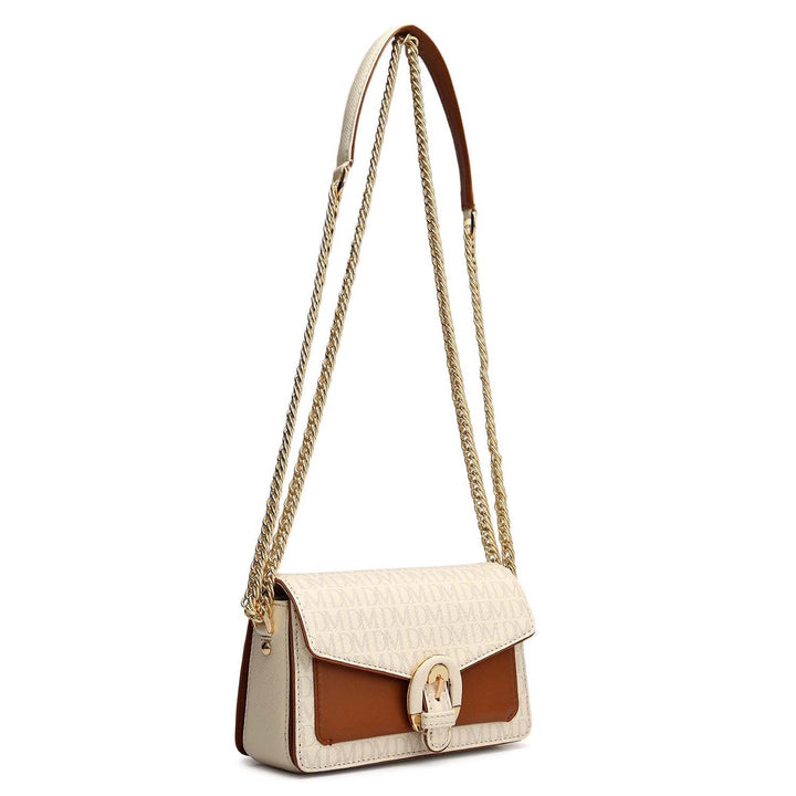 Small Monogram Leather Sling - Marshmallow