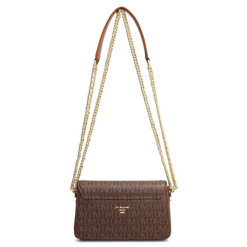 Small Monogram Leather Sling - Walnut