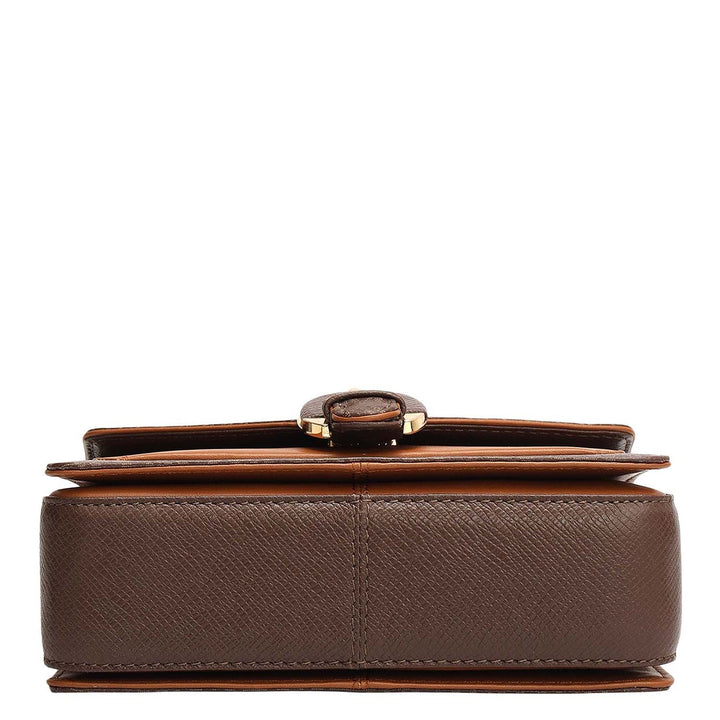 Small Monogram Leather Sling - Walnut