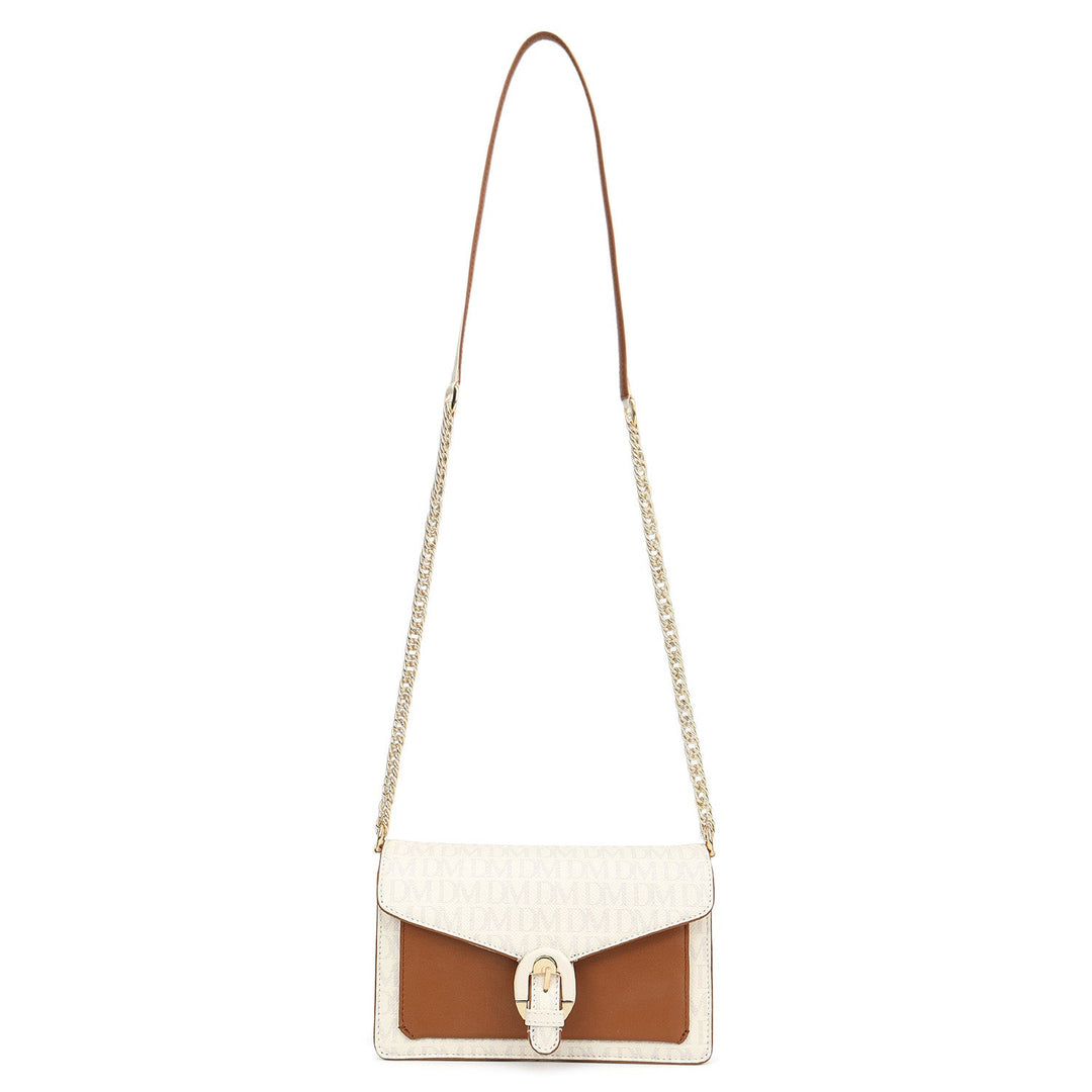 Small Monogram Plain Leather Sling - Marshmallow