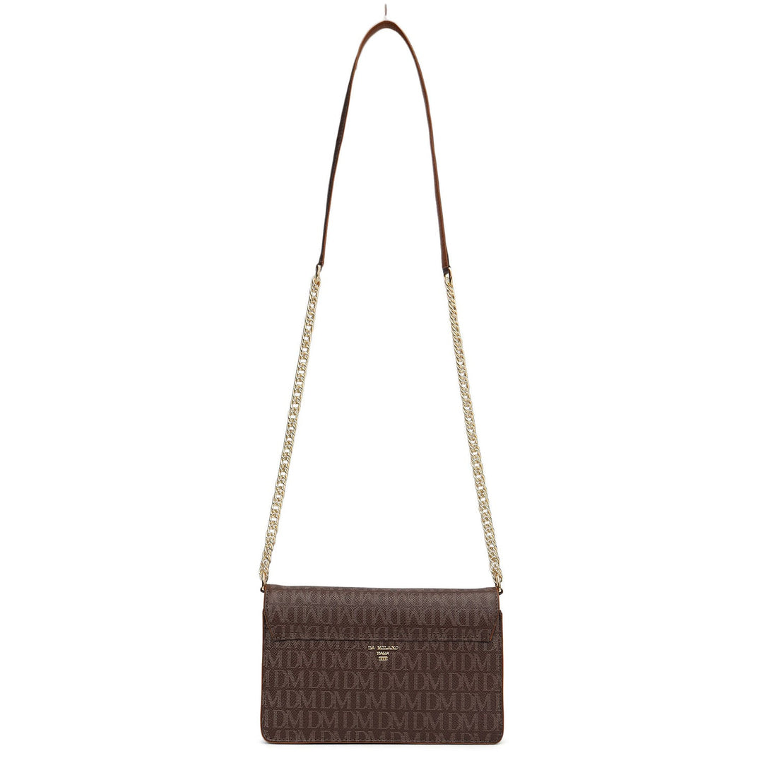 Small Monogram Plain Leather Sling - Walnut