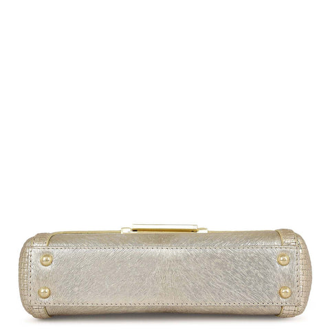 Small Metallic Leather Sling - Gold