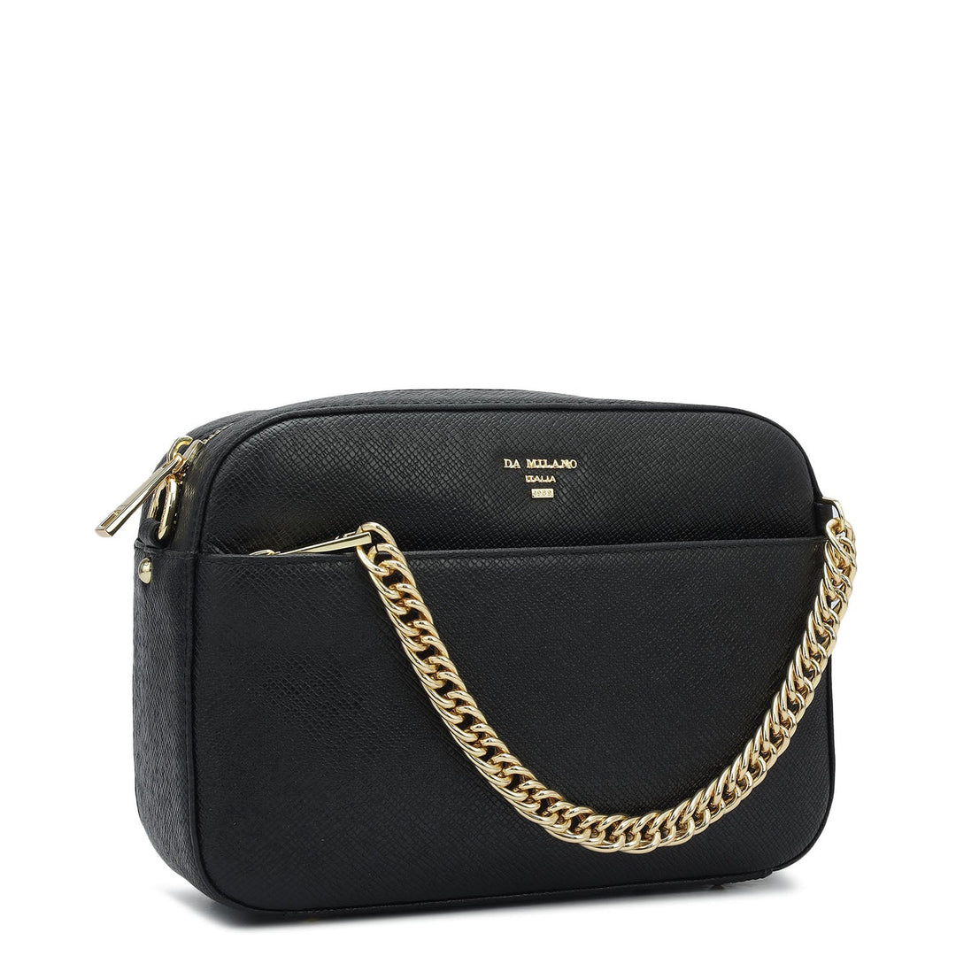 Small Franzy Leather Sling - Black