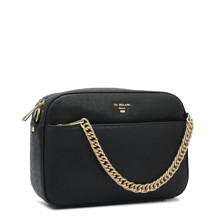 Small Franzy Leather Sling - Black