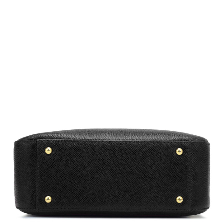 Small Franzy Leather Sling - Black