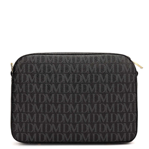 Small Monogram Franzy Leather Sling - Black