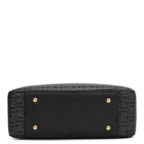 Small Monogram Franzy Leather Sling - Black