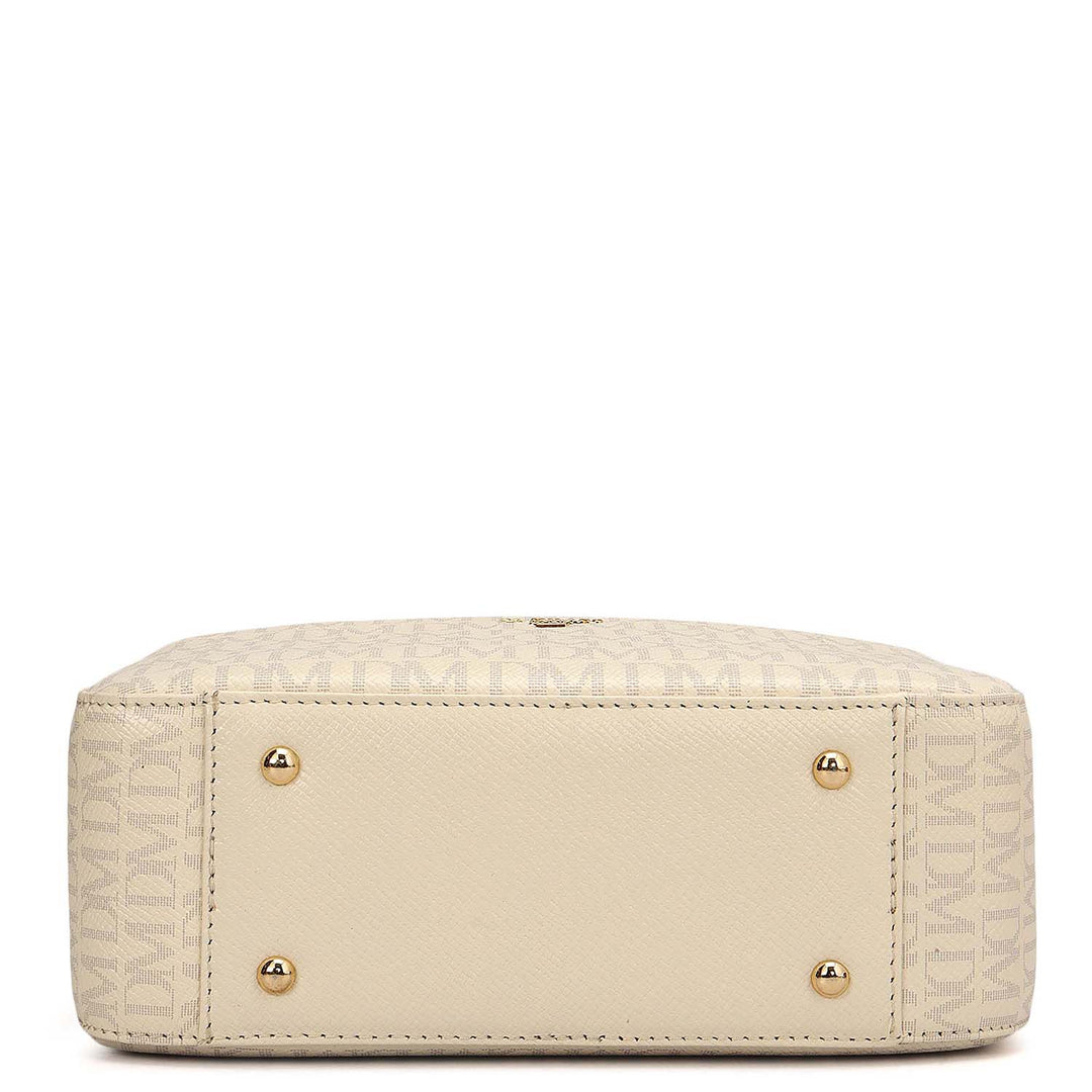 Small Monogram Franzy Leather Sling - Marshmallow