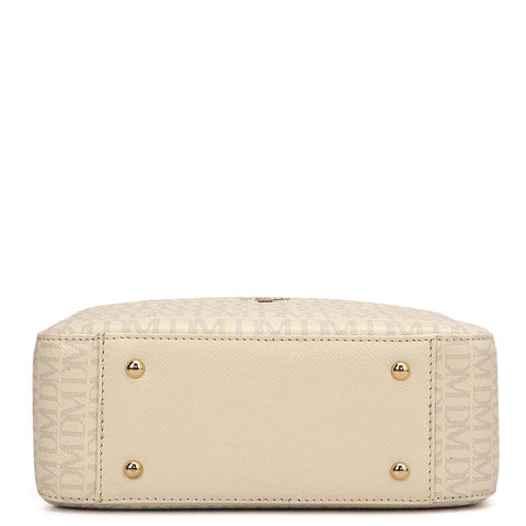 Small Monogram Franzy Leather Sling - Marshmallow