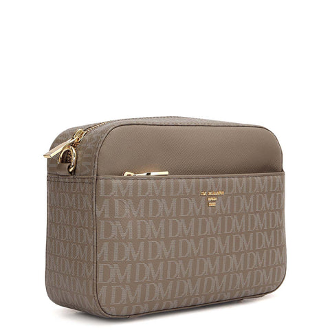 Small Monogram Franzy Leather Sling - Smoke Grey