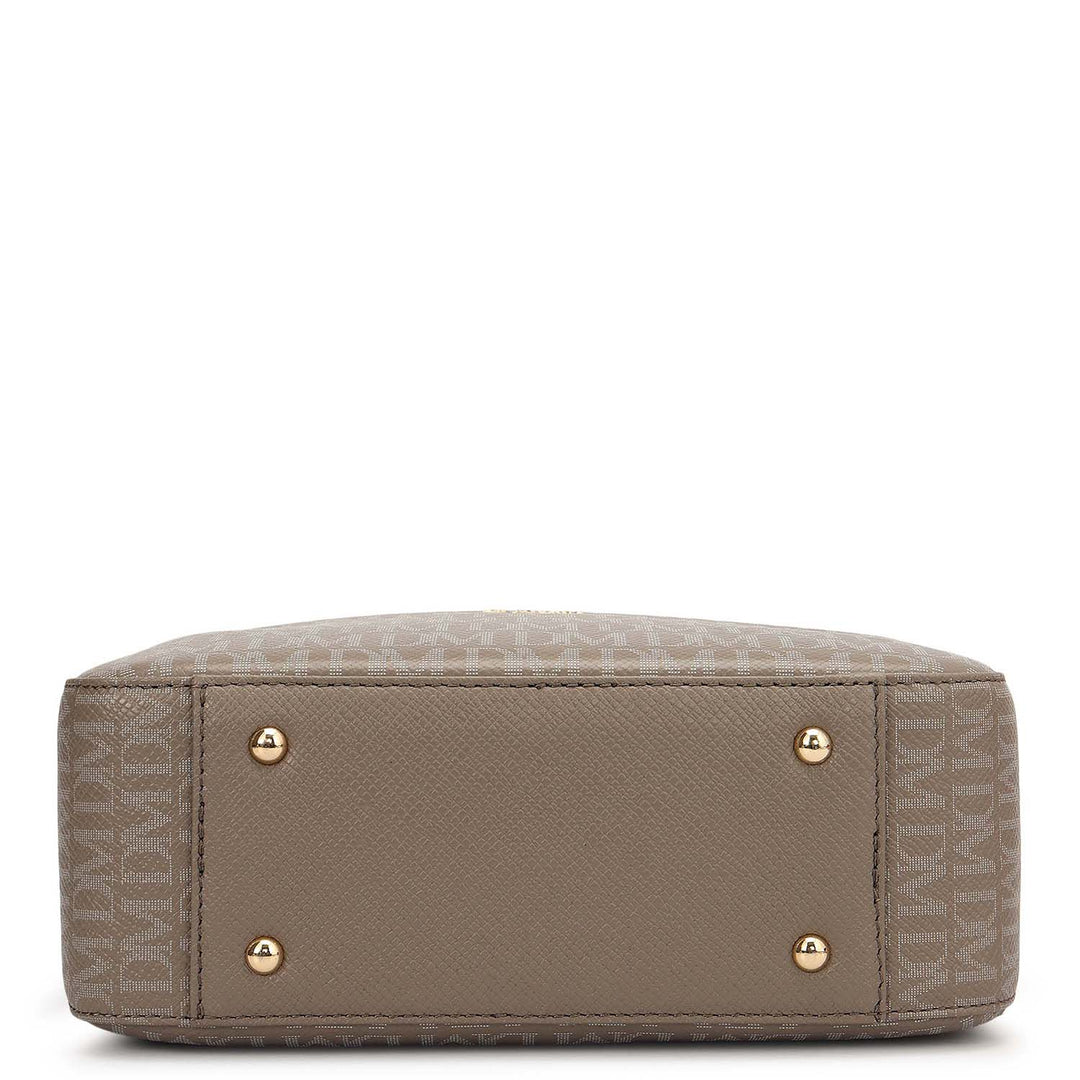 Small Monogram Franzy Leather Sling - Smoke Grey