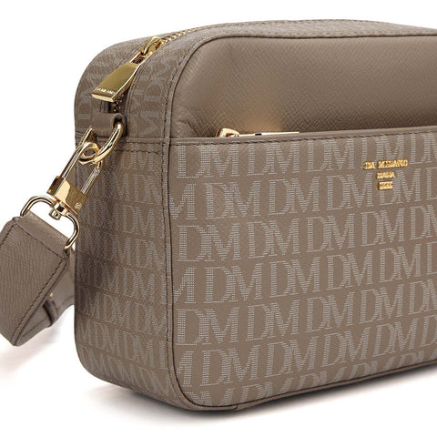 Small Monogram Franzy Leather Sling - Smoke Grey