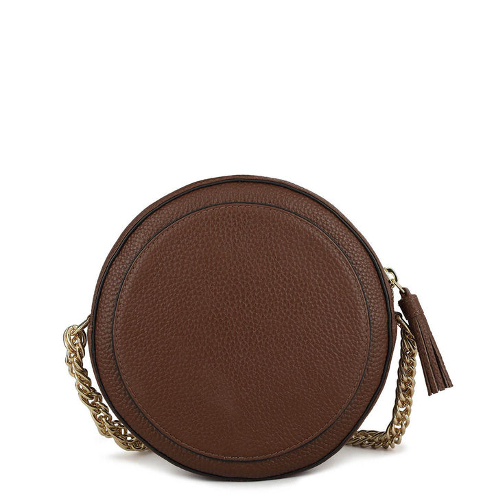 Small Wax Leather Sling - Espresso