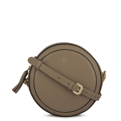 Small Wax Leather Sling - Greyish Taupe