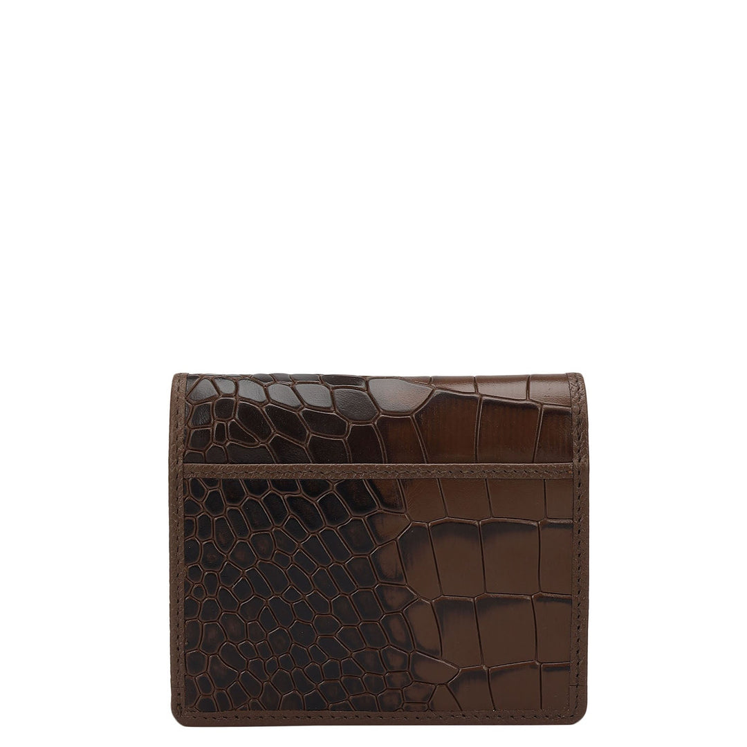 Croco Leather Ladies Sling Wallet - Date