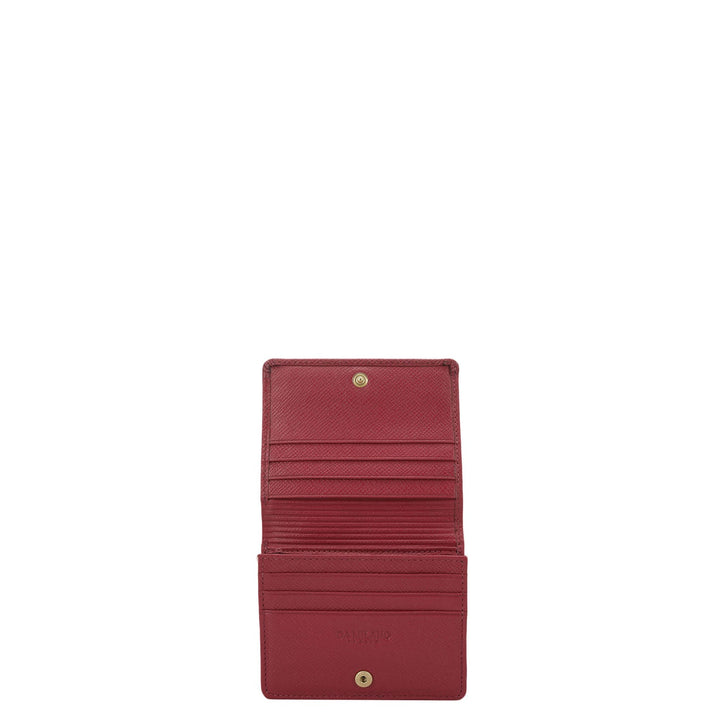 Croco Leather Ladies Sling Wallet - Plumberry