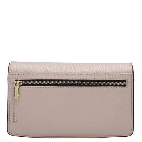 Franzy Leather Ladies Wallet - Blush