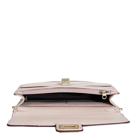 Franzy Leather Ladies Wallet - Blush